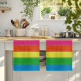 thumbnail image 4 of Colorful Wooden Grain Kitchen Towels Set of 4, Farmhouse Vintage Country Gradient Absorbent Dish Towels for Kitchen, Microfiber Hand Towel, Quick Drying Tea Towel for Cleaning Decorative Dishcloths, 4 of 7