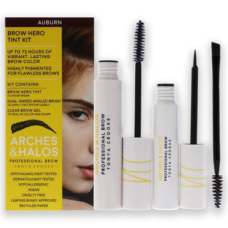 Arches and Halos Brow Hero Tint Kit Eyebrow Kit Auburn 3 Pc