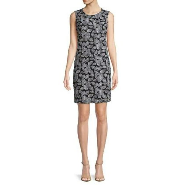 Alternatief Wereldbol Suri Karl Lagerfeld Floral Sleeveless Dress, Black/Champagne, 6 - Walmart.com