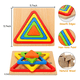thumbnail image 2 of 30 Piezas Rompecabezas Figuras Surtidas 3d Bloques Para Niños Madera Juegos Niños 1 Años Xtellar multicolor, 2 of 3
