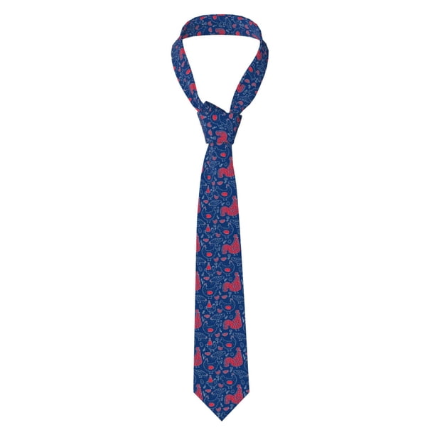Fotbe Chicken and Rooster Corbata Clásica para Hombre con Estampado – Corbata de Seda Jacquard Tejida, para Negocios, Bodas y Eventos Formales