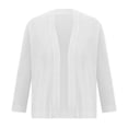thumbnail image 2 of CHGBMOK Women's Cardigans 3/4 Sleeve Solid Color Knitted Buttonless Cardigan Shawl, 2 of 5