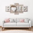 thumbnail image 4 of Lienzo Impreso, Arte De Pared, Hogar Blanco, Dulce Corazón, Decoración Moderna, Pintura Abstracta, Obra De Arte Yuarrent HA042870-02, 4 of 6