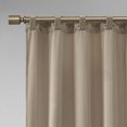 thumbnail image 4 of 510 Design Colt Room Darkening Poly Velvet Rod Pocket/Back Tab Window Panel Pair Ivory 63" Panel, 4 of 4