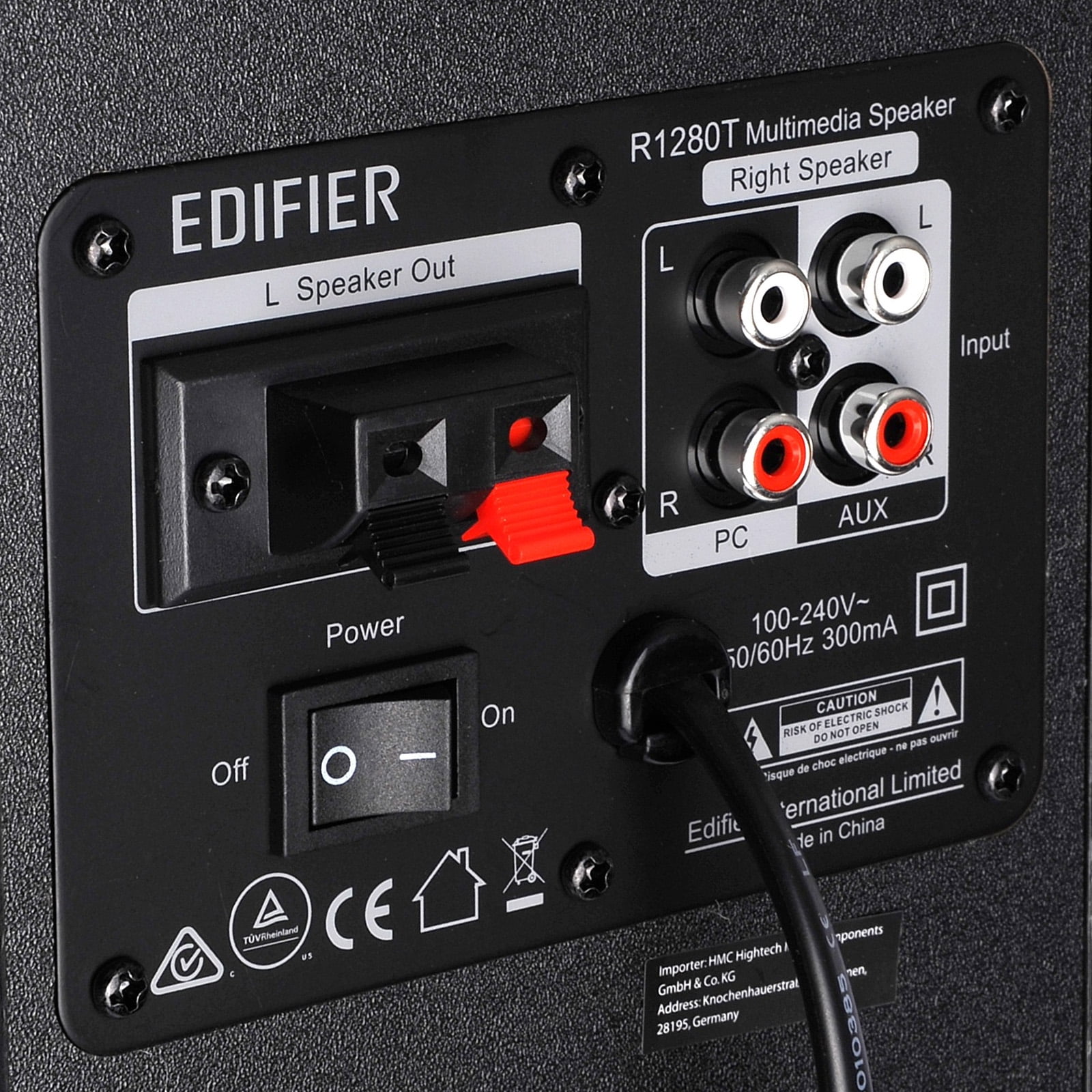 Edifier R1280T Powered Bookshelf Speakers, 2.0 Active Monitor Speaker System, Black