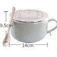 thumbnail image 3 of 25 oz mug meals with lids, versatile and durable microwave-safe mugs for cooking, reheating, and serving soups, stews, oatmeal, and coffee, 3 of 7