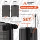 thumbnail image 5 of Set de Maletas de viaje Armored Travel Rígidas 3 piezas 28' + 24' + 20' carry-on Gris Oxford-OX, 5 of 9