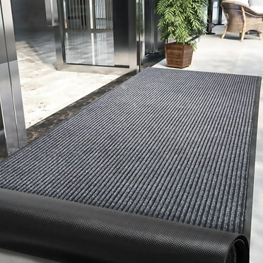 IAJXWI Brush Step Entrance Mat, 3 x 10 ft Carpet Runner, Non-slip PVC Commercial Rugs for Home Hallway Kitchen Indoor Outdoor
