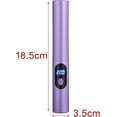 thumbnail image 4 of Plancha y rizador de pelo inalámbricos recargables por USB con calor ajustable para viajes (color violeta)., 4 of 5