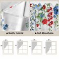 thumbnail image 5 of Swag Valance Curtains for Windows, Blue Floral Light Filtering Kitchen Curtains with Rod Pocket, Red Flowers Country Leaves Rustic Plaid Window Treatment Valances for Living Room, 28x36 - 2 PCS, 5 of 9