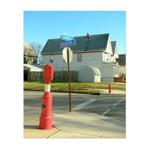 Tonawanda & Progressive, Buffalo - Buffalo New York Photography Unframed Wall Art Print 8 x 10 inches