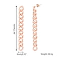 thumbnail image 3 of Chain Earrings Minimalist Tassel Earrings with Chain Stainless Steel Dangle, 3 of 16