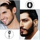thumbnail image 5 of Pendientes de tuerca de acero inoxidable para hombre y mujer, juego de pendientes con clip sin perforación, pendientes magnéticos, pendientes con clip, aro cruzado negro, 5 of 5