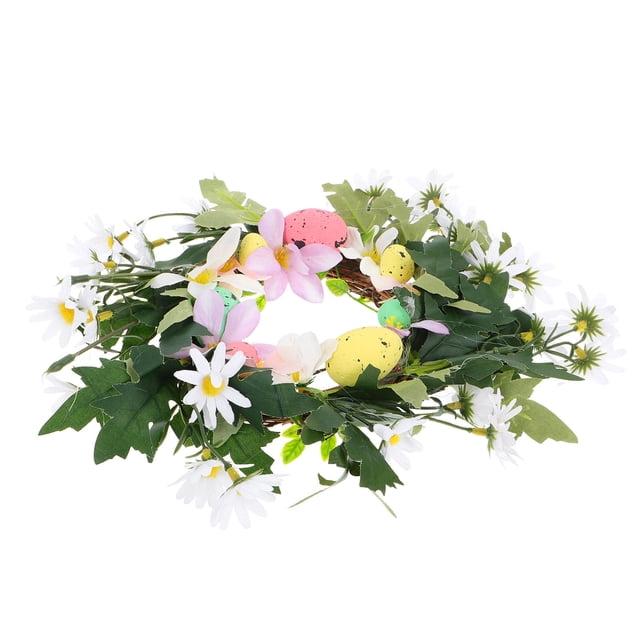 OUNONA Guirnalda Colgante De Pascua Y Margaritas Artificiales Para Puerta