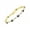 BLACK STAR SAPPHIRE, variant on Yellow Gold Plated Silver Tennis Bracelet with 9 Beautiful 6X4MM Opal & Sparkling Diamonds - Birthstone Jewelry for Women - Adjustable to 7-8" - Friendship and Elegance in One