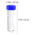 thumbnail image 3 of Tubos de centrífuga 50pcs 50ml con tapa de tornillo Tubos de ensayo de experimento científico, 3 of 7
