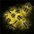 thumbnail image 6 of EUDIDV Xmas Decorative Lights Christmas LED Moroccan Hollow Metal Ball LED String Lights Battery Powered For Wedding Party Decoration Festive String Lights, 6 of 7