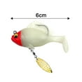 thumbnail image 5 of Tnobhg 6CM/10G/14G Paddle Tail Fishing Lure with Hook Spinner 3D Eyes Swimbait Artificial Soft Bait Freshwater Saltwater Bass Trout Fishing Accessories, 5 of 7
