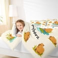 thumbnail image 3 of Erosebridal Animal Capybaras With Fruit Orange Bedding Comforter Set 7 Pieces For Boys Girls,Who Love Capybara Full Bedding Set For Kids,Ultra Soft Home Decor, 3 of 6