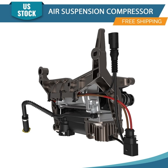 YXPCARS Air Suspension Compressor with Bracket for Audi Q7 2007 2008 2009 - 2015 (AC1506B)