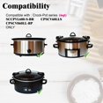 thumbnail image 3 of 6qt Ceramic Pot Insert, Compatible with Crockpot Slow Cooker Models SCCPV600-S-BR, CPSCVO60LL-BP, CPSCVC60LLS, 3 of 8