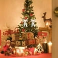 thumbnail image 4 of Christmas Transparent Glowing Bow Christmas Tree Decor Xmas Ornament With Light Ribbon Bow，sliver, 4 of 5