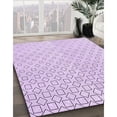 thumbnail image 3 of Ahgly Company Machine Washable Indoor Square Transitional Bright Lilac Purple Area Rugs, 5' Square, 3 of 7