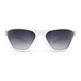 thumbnail image 2 of Womens 90s Sport Fashion Triangular Shape Wrap Plastic Sunglasses White - Smoke, 2 of 4