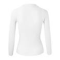 thumbnail image 2 of Vedolay Womens Sweater Women's 2023 Trendy Fall Fashion Knit Ribbed Stripe Crop Pullover Sweater,White XL, 2 of 5