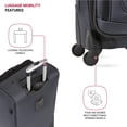 thumbnail image 2 of Luggage SwissGear Sion Softside, juego expandible de 2 piezas, gris, 2 of 7