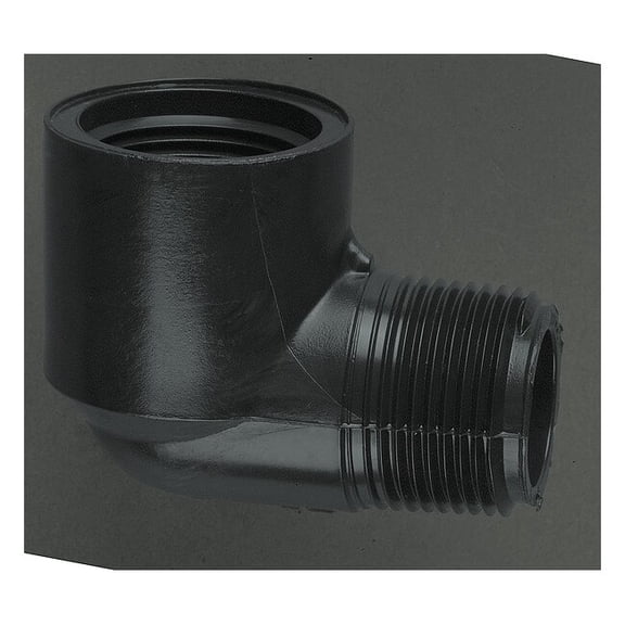 Westlake Pipe & Fittings 90 Elbow,Polyethylene,1/2 in,NPT,SCH 40 M412005