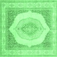 thumbnail image 1 of Ahgly Company Indoor Square Abstract Emerald Green Modern Area Rugs, 5' Square, 1 of 4