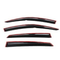 thumbnail image 5 of Ikon Motorsports Compatible with 16-21 Civic X 10th Gen Sedan IKON Roof Spoiler MUG Window Visor Chrome Trim, 5 of 8