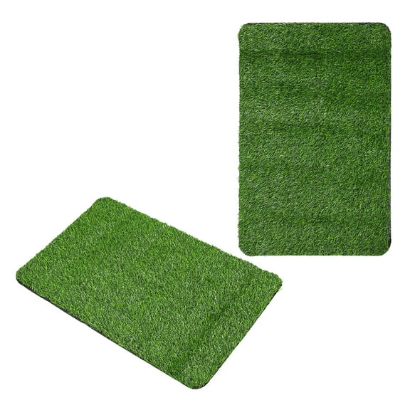 unbranded  2 Pcs Artificial Turf Carpet Grass Outdoor Mat Area Rugs Green