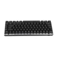 thumbnail image 3 of Teclado mecánico con cable, 82 teclas, accesorios de ordenador portátil de escritorio para videojuegos, oficina, luz blanca y plateada negra, 3 of 5