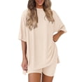 thumbnail image 1 of Conjunto de Dos Piezas para Mujer PRETTYGARDEN Beige Talla L, 1 of 5