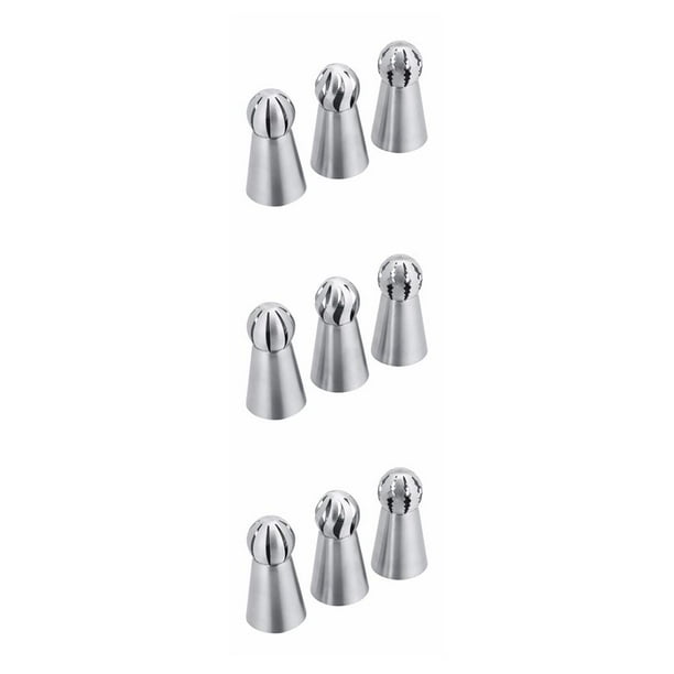Boquillas para crema Wosthever 3 piezas Acero inoxidable para decorar pasteles