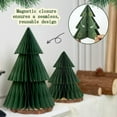 thumbnail image 3 of Eosunjian 3D Paper Christmas Tree Reusable Tabletop Decor Honeycomb Tree Easy Assembly Mini Xmas Tree for Festive Party Table Centerpiece, 3 of 13