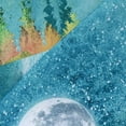thumbnail image 4 of Mountain Shower Curtain, Lake Shower Curtain, Stars Starry Night Shower Curtain, Night Sky Cool Art Shower Curtain, Forest Moon Landscape Shower Curtains for Bathroom, 72W x 72H Inch, 4 of 6