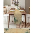 thumbnail image 6 of Nautical Octopus Burlap Cotton Table Runner 14x72 Inches Long, Medieval Retro Map Sailboat Brown Farmhouse Table Runners, Outdoor Dining Tablecloths Decor for Baby Shower/Party/Wedding, 6 of 6