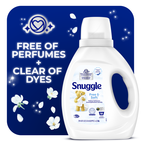 Snuggle Free & Soft hypoallergénique adoucissant textile liquide, 58 brassées, 1,16 litres