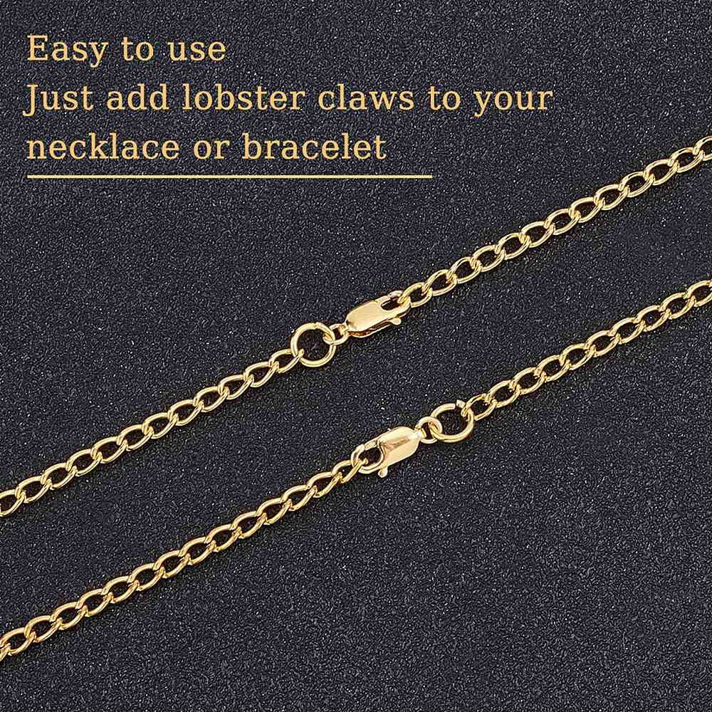 4Pcs 1/20 14K Gold Filled Lobster Claw Clasps Yellow Gold Filled Real 14K Gold Filled 8.5x4x2mm Hole: 2mm for DIY