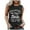 Black, variant on Women's Sleeveless Vest Letter Print Suspender Casual Wine S