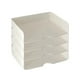 thumbnail image 3 of Soporte de papel A4, organizador de mesa, caja de cajones de 4 niveles, estante de almacenamiento de escritorio apilable para oficina, documentos,, 3 of 9