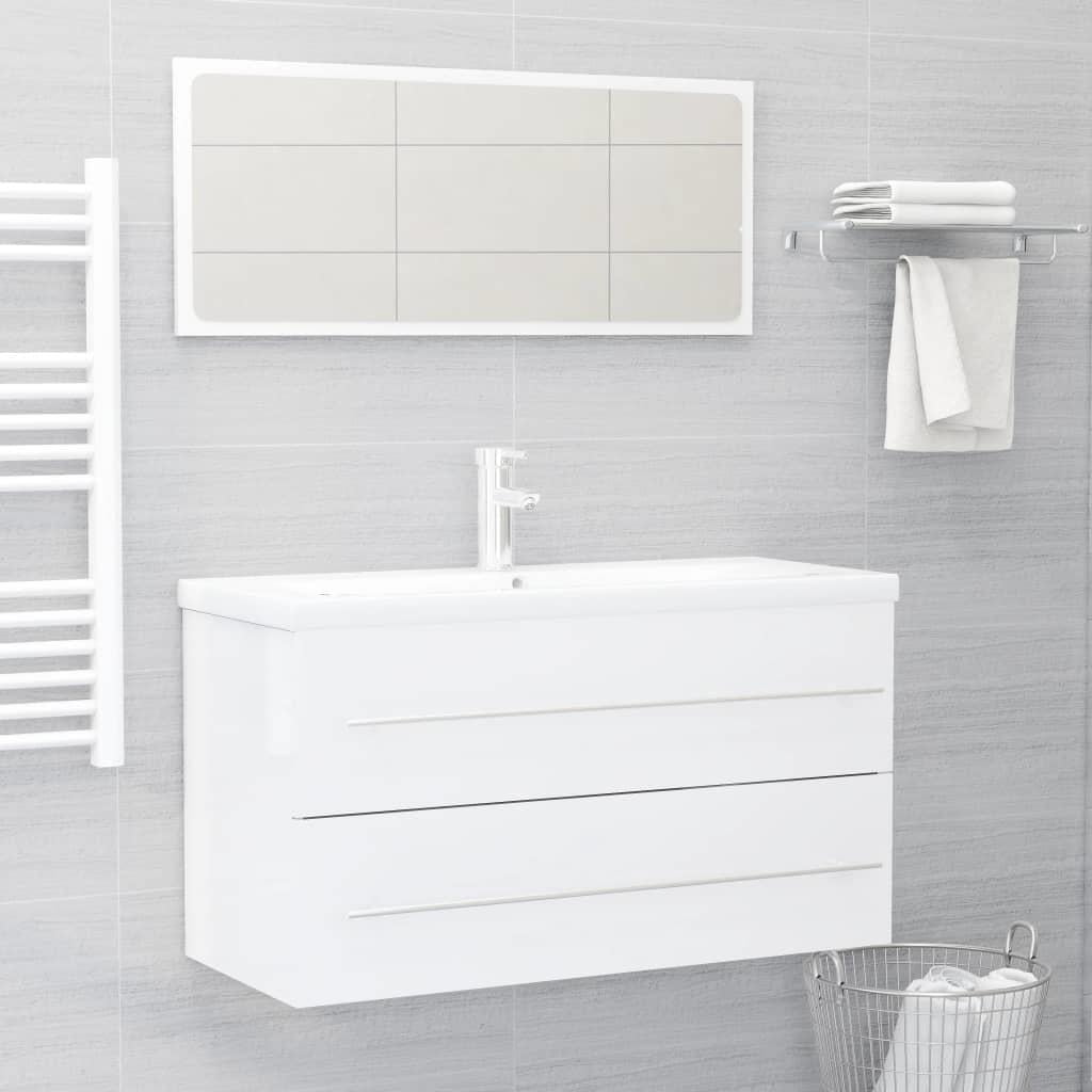 Ktaxon Modern Bathroom Vanity Without Sink + Wall Mirror, Bathroom ...