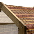thumbnail image 4 of Tribal Pet House, Indigenous Tribal Style Eagles Traditional Elements, Outdoor & Indoor Portable Dog Kennel with Pillow and Cover, 5 Sizes, Cinnamon Marigold Grey, by Ambesonne, 4 of 4