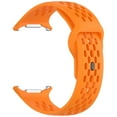 thumbnail image 2 of Sport Breathable Bands Compatible with Samsung Galaxy Watch Ultra 47mm (2024), Silicone Wristband Water-proof Replacement Soft Silicone Strap for Women Men,Orange, 2 of 7