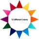 thumbnail image 5 of Juego de 6 guirnaldas Outus con banderines con forma de arcoíris, 5 of 5