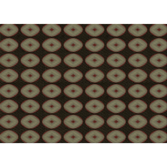 Ahgly Company Machine Washable Indoor Rectangle Transitional Night Red Area Rugs, 7' x 9'