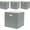 Light Sage Green, variant on 13×13×13 Inch Fabric Storage Cube Bins, Foldable Cube Organizer Boxes with metal Handles, Collapsible 4-Pack Storage Baskets for Closet, Shelf, Bookcase & Bedroom – Secret Meadow Green
